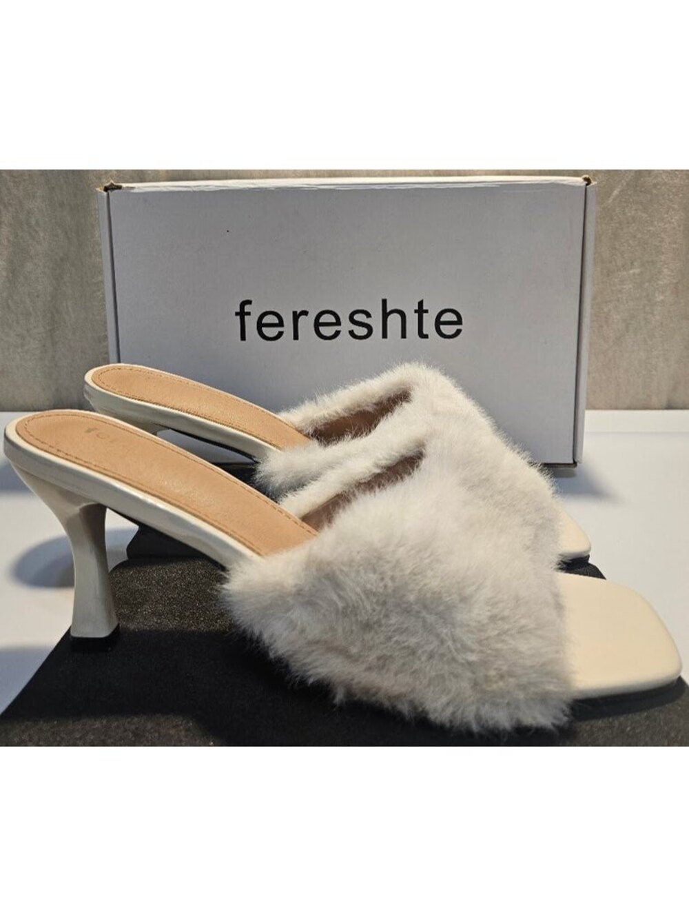 Fereshte Faux Fur Mules 10.5 Cozy Luxe